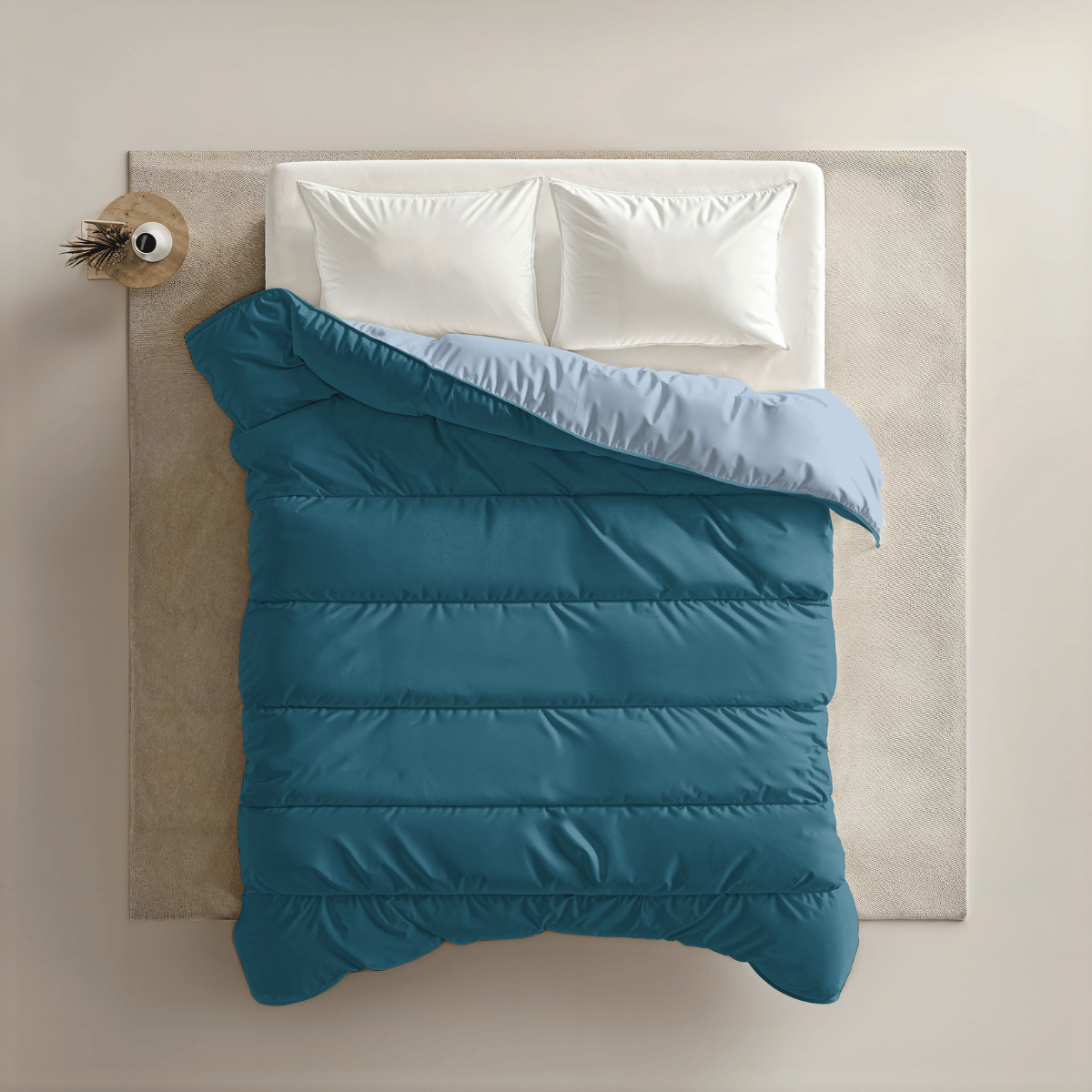 Experience Peaceful Nights with Onceg Shop Bed Petrol & Bluefog