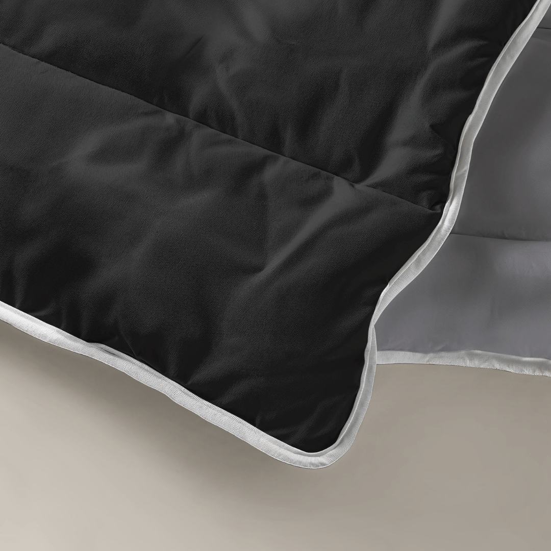 Onceg Royalbed Black  Anthracite Luxury Bedding for Modern Elegance