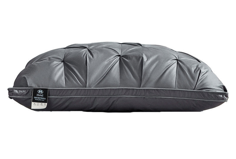A Pair Of Feather Pillows And White Goose Single Neck Guards